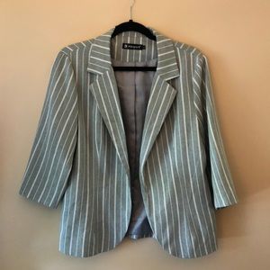Grey Stripe Blazer